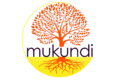 mukundi's logo: our logo is a orange tree. The bottom part of the tree stem has been divided from the roots which are rooted in soil. Only the soil is yellow. In the middle of the division is the name of our organization mukundi which is written in purple. To complete the logo a Hunyadi yellow line is drawn from the roots' base up to the top of the tree to form a circle-like divide